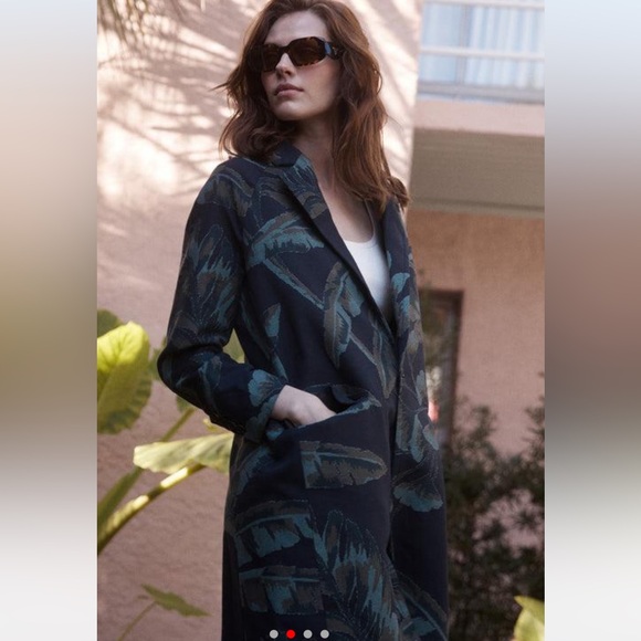 Billy Reid Tropical Oasis Jacquard Coat - NWT - small - Picture 2 of 8